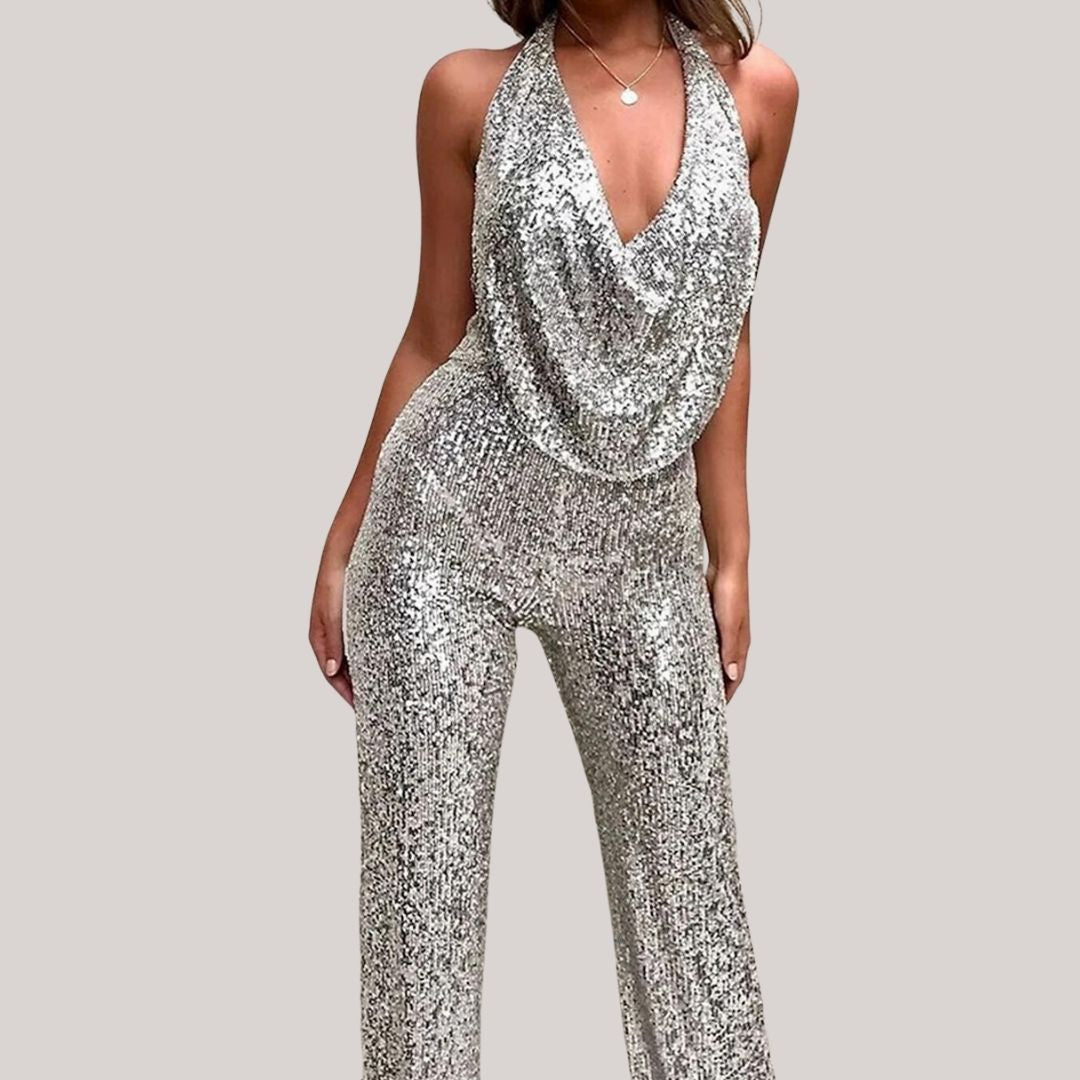 Lunara | Elegant Glitter Jumpsuit