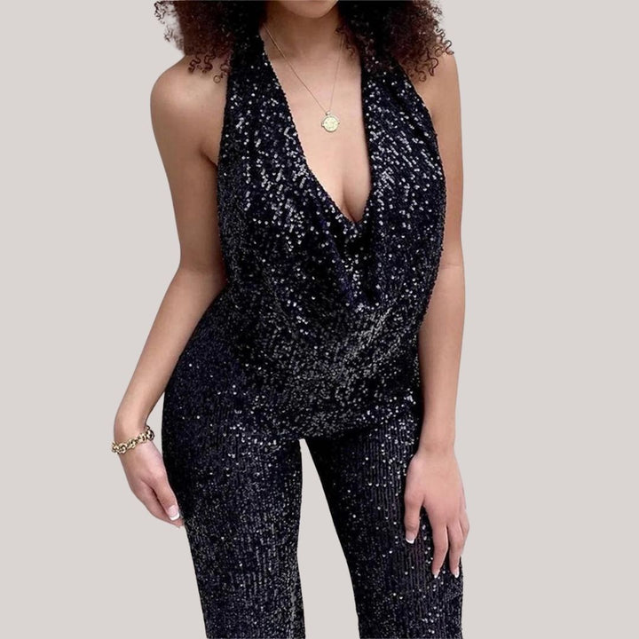 Lunara | Elegant Glitter Jumpsuit