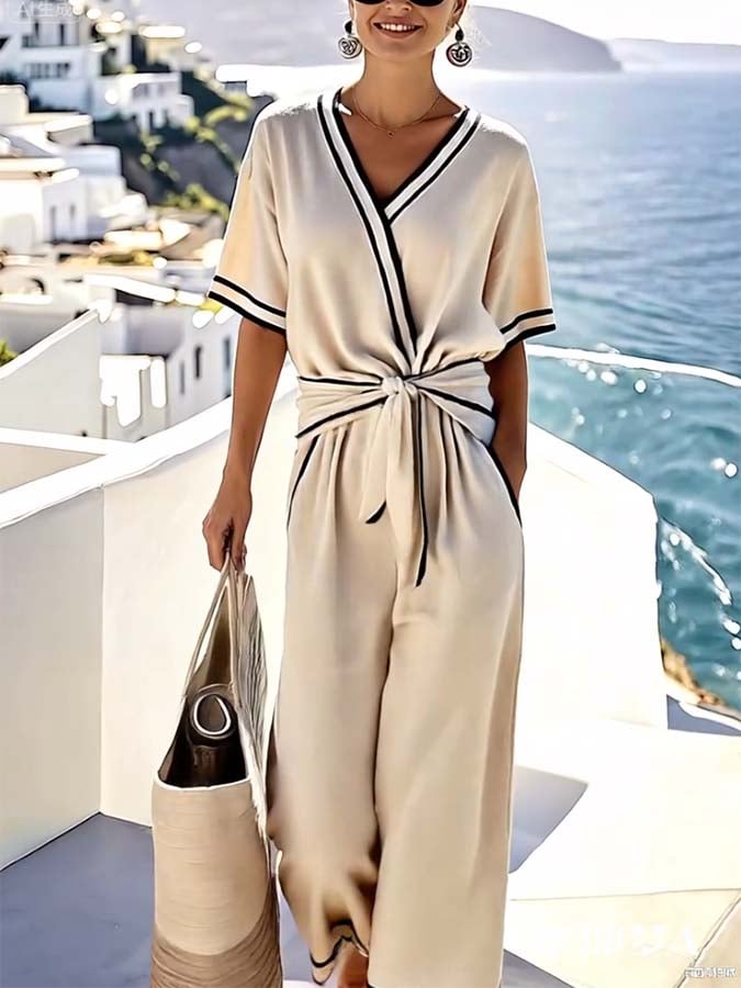 Elodie | Riviera Wrap Jumpsuit