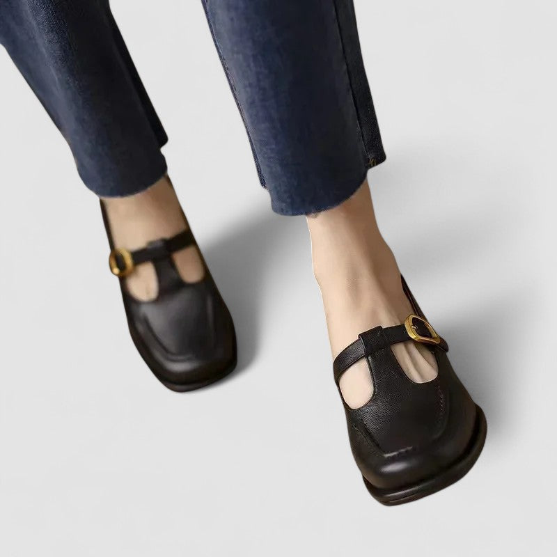 Amara | Comfort T-Strap Shoes