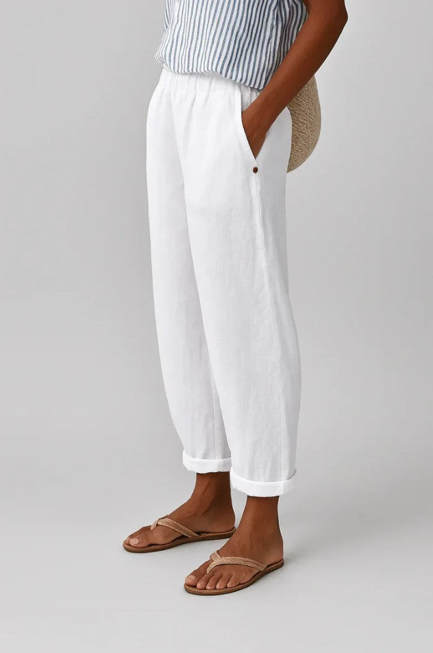 Sharona - Timeless Linen-Cotton Trousers
