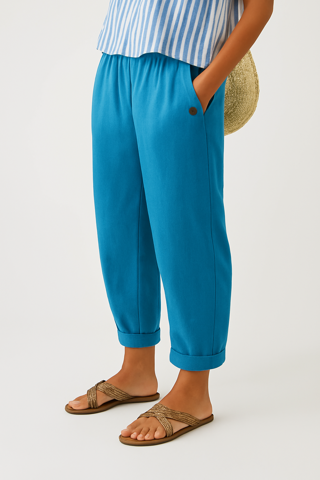 Sharona - Timeless Linen-Cotton Trousers