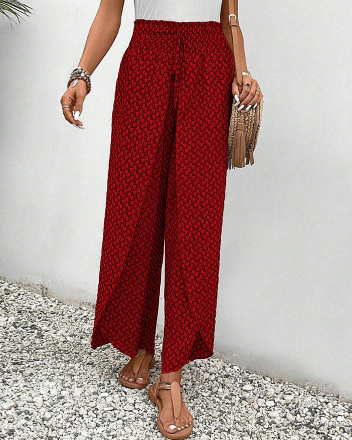 Zara | Frilled Printed Trousers
