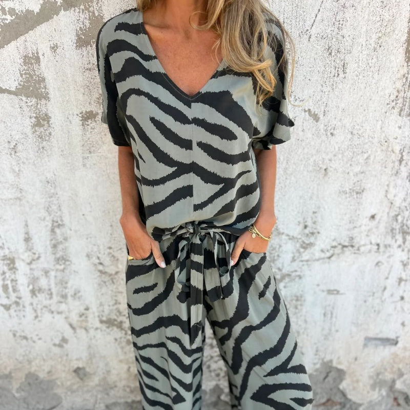 Evelina | Relaxed Printed Jumpsuit