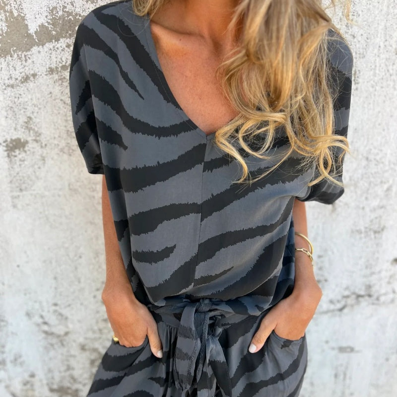 Evelina | Relaxed Printed Jumpsuit